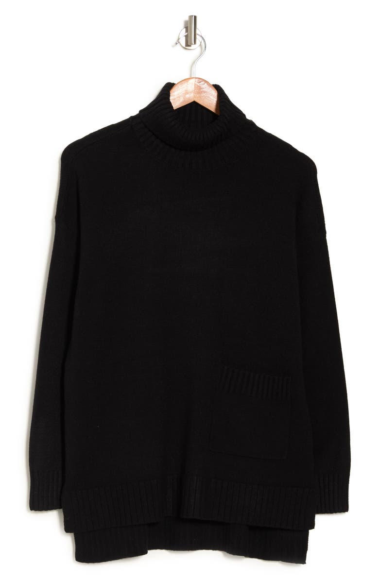 CYRUS Turtleneck Sweater, Alternate, color, BLACK