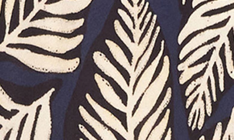 Shop Karen Kane Leaf Print Bias Cut Slipdress In Black Print