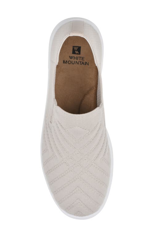 Shop White Mountain Footwear Until Knit Slip-on Sneaker In Taupe/fabric