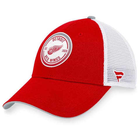FANATICS Men's Fanatics Branded Gray/Black Detroit Red Wings Versalux Fitted  Hat