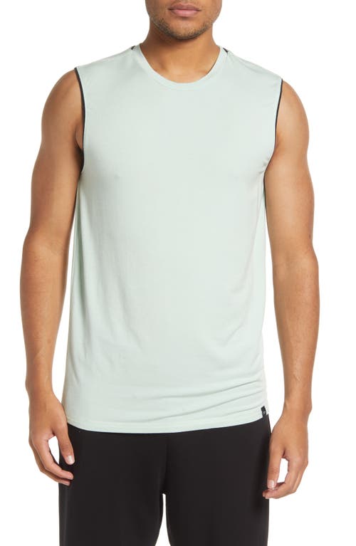 BEDFELLOW Men's Sleeveless Pajama T-Shirt in Mint at Nordstrom