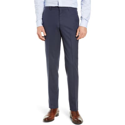 Nordstrom Shop Tech-Smart Slim Fit Stretch Wool Dress Pants, Blue