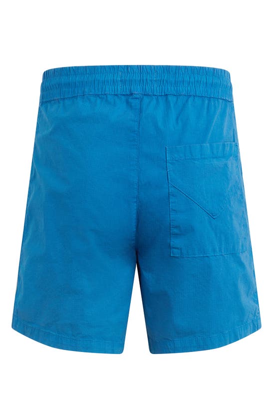 Shop Hudson Jeans Racer Stretch Ripstop Drawstring Shorts In Ripstop Blue