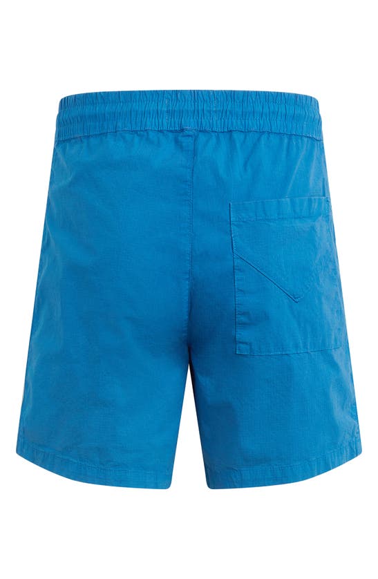 Hudson Racer Stretch Ripstop Drawstring Shorts In Ripstop Blue