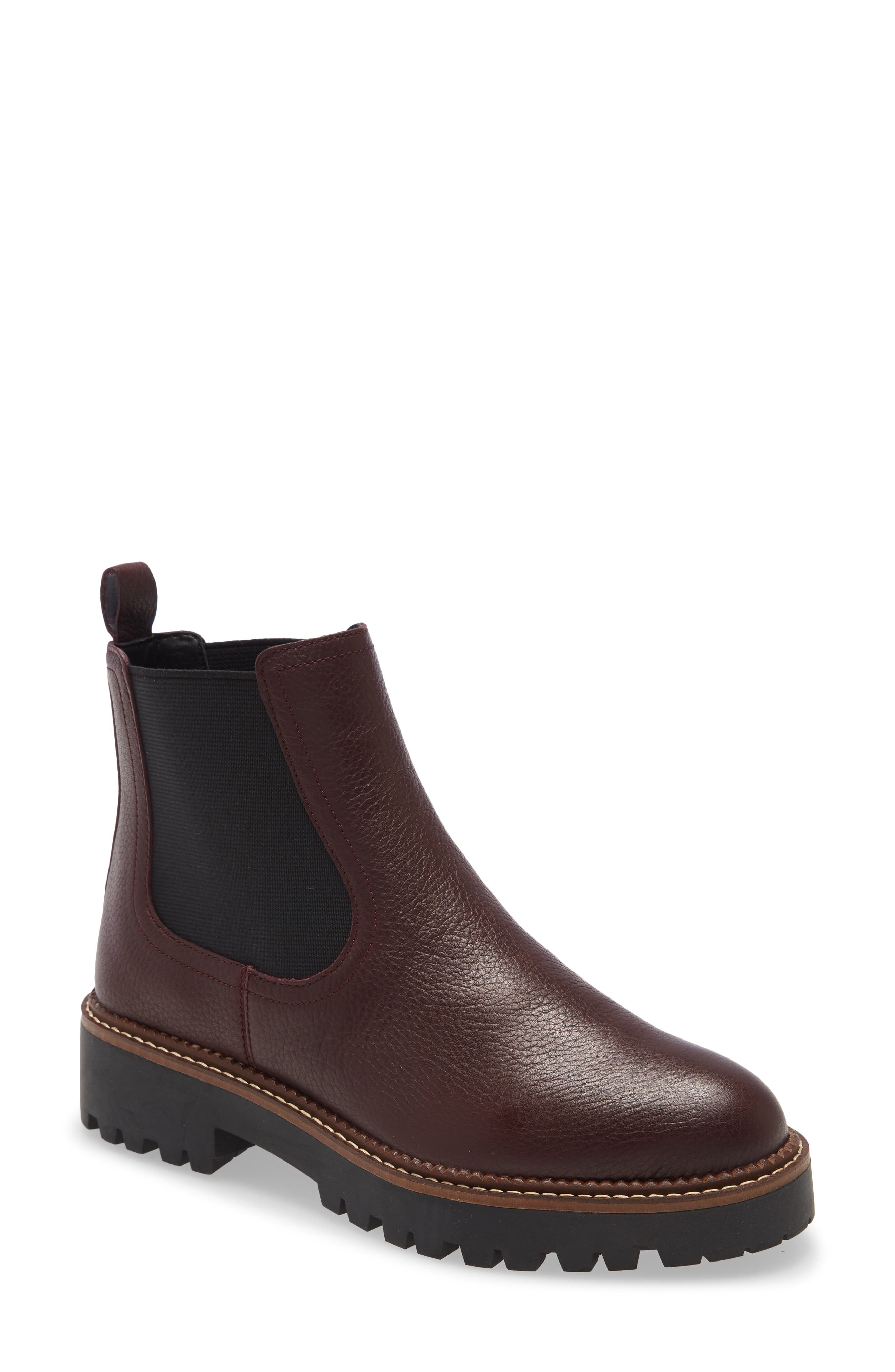 R15B Spot On F5R949 Ladies Burgundy or Brown Ankle Boots 