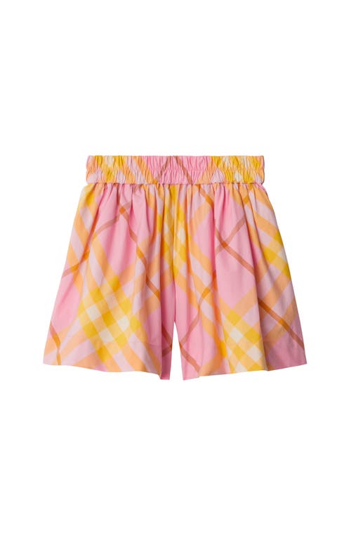 BURBERRY BURBERRY CHECK COTTON SHORTS 