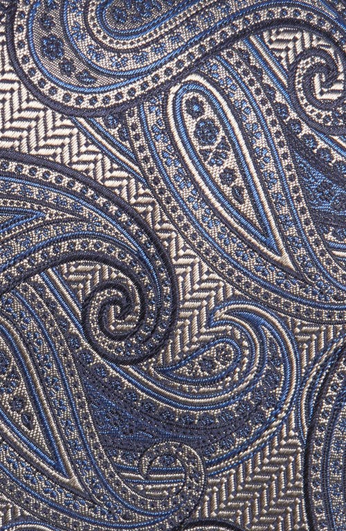 Shop Canali Paisley Silk Tie In Brown