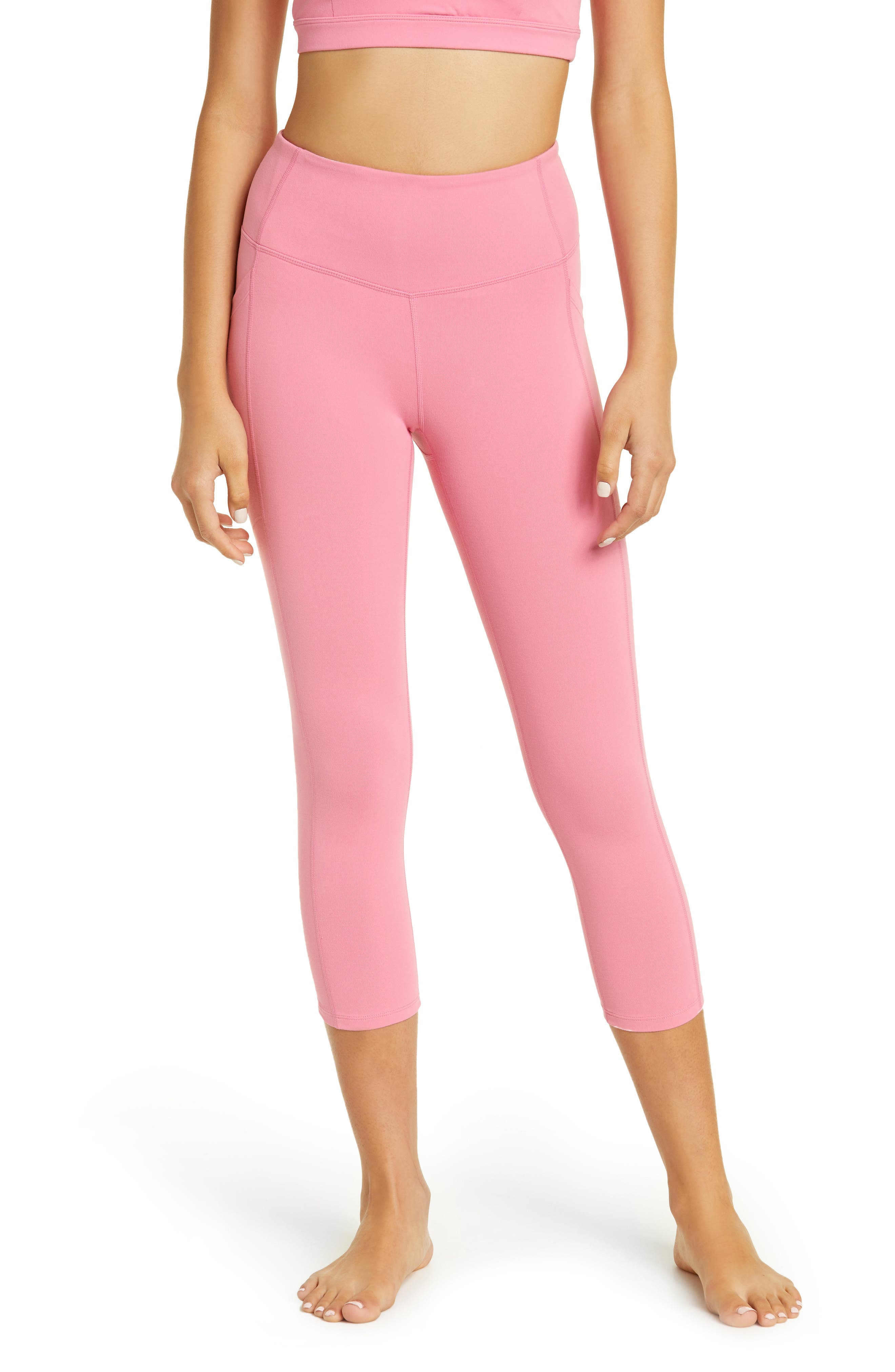 bright pink workout leggings