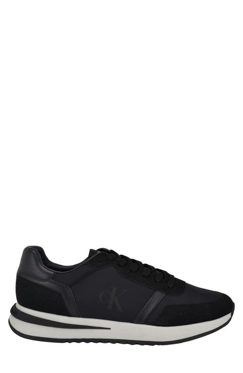 Calvin Klein Men's Picio Lace-up Casual Sneakers In Black
