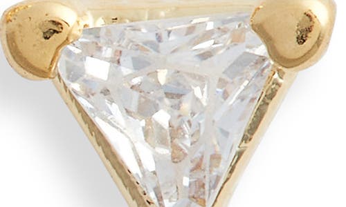 Child Of Wild Pyramid Cz Stud Earrings-lrg In Gold