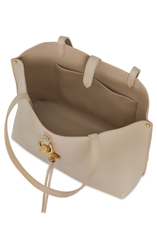 Shop Rebecca Minkoff Megan Leather Tote In Stone