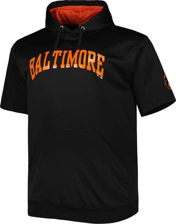 Baltimore Orioles MLB Men's Black/Orange V-Neck Short Sleeve
