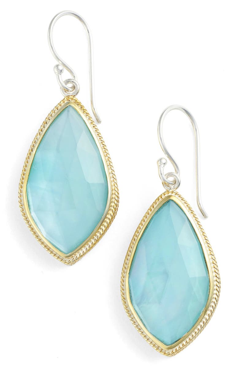 Anna Beck 'Large Shield' Semiprecious Stone Drop Earrings | Nordstrom