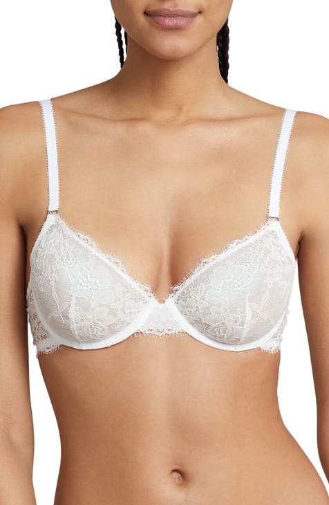 On the Double Lace Trim Soft Cup Bra