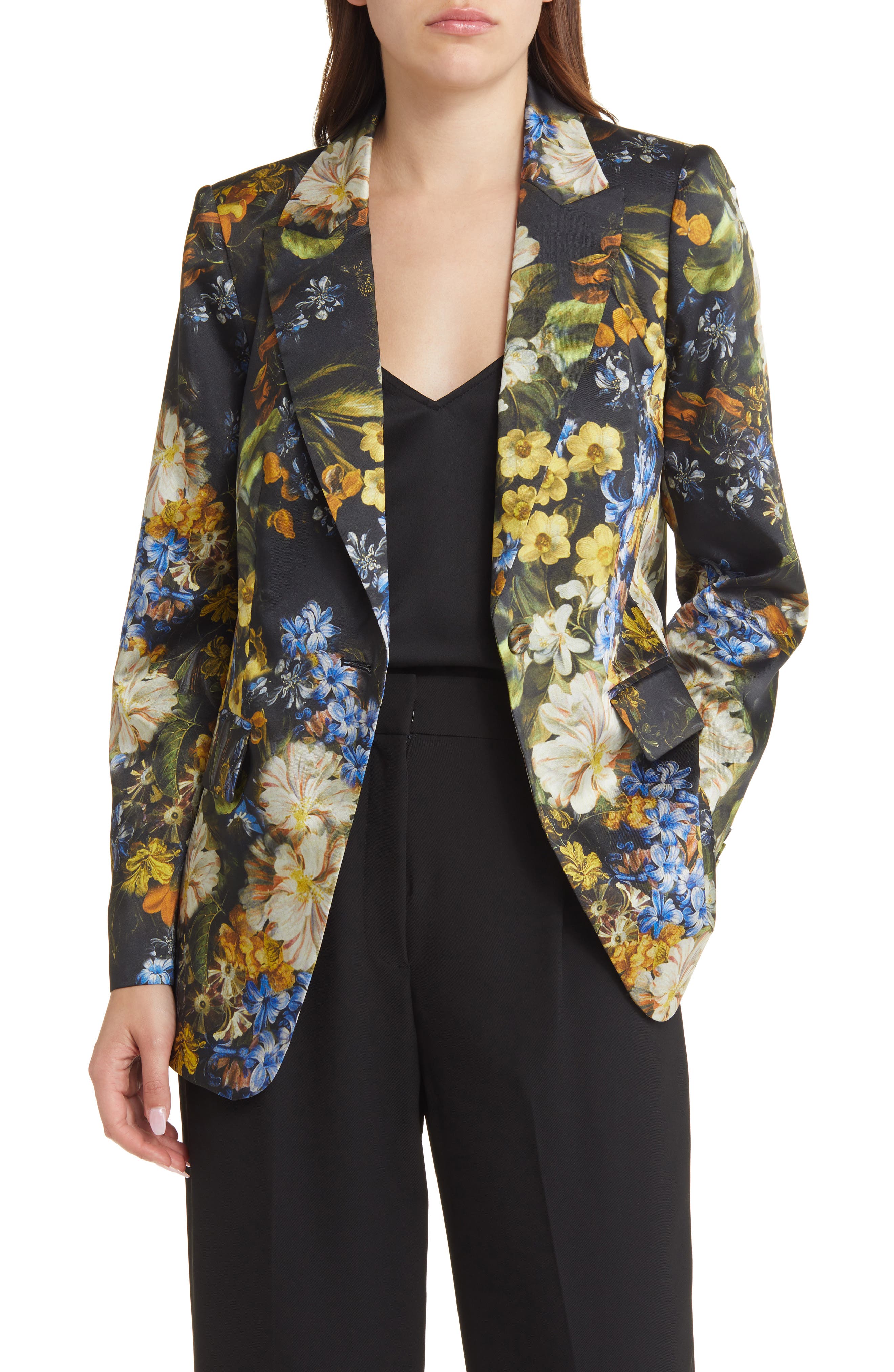 特注食品 Flower tailored jacket メンズ | boursesfrancophonie.ca