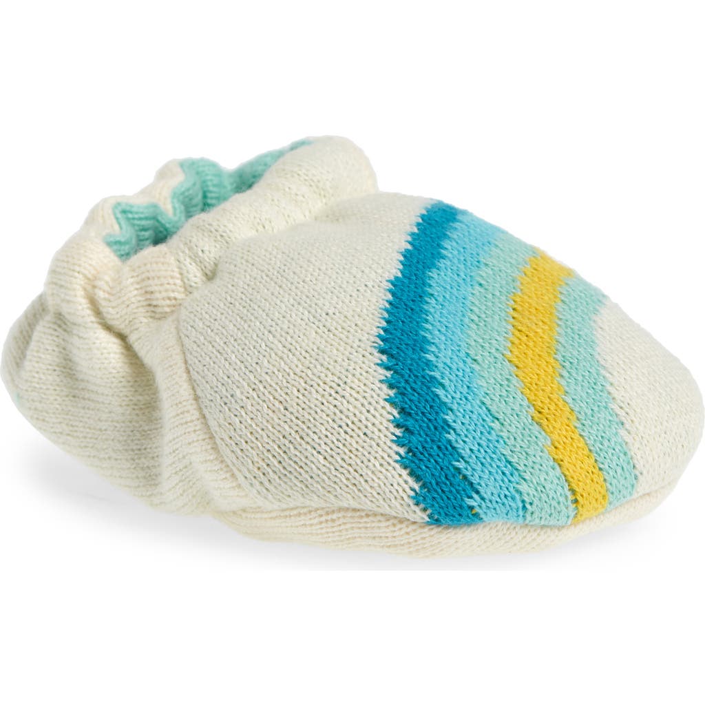 Pink Lemonade Rainbow Knit Crib Shoe In Blue