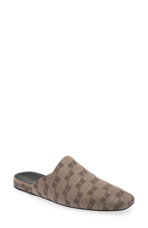 Balenciaga Men's BB-Jacquard Logo Cosy Mules