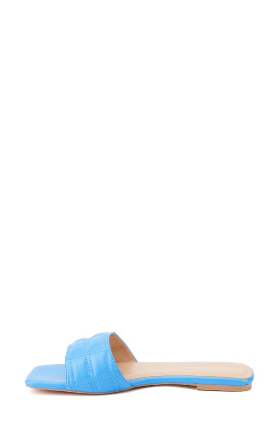 Fashion To Figure Opal Slide Sandal In Blue