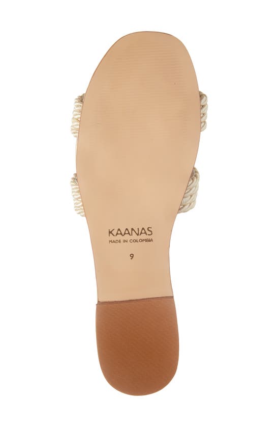 Shop Kaanas Olas Slide Sandal In Oat