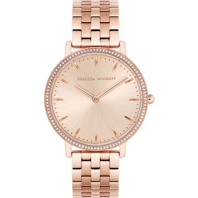 Rebecca Minkoff Major Crystal Bezel Bracelet Watch, 35Mm