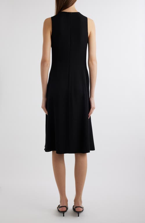 Shop Givenchy Pinned Waist Sleeveless Dress In Black