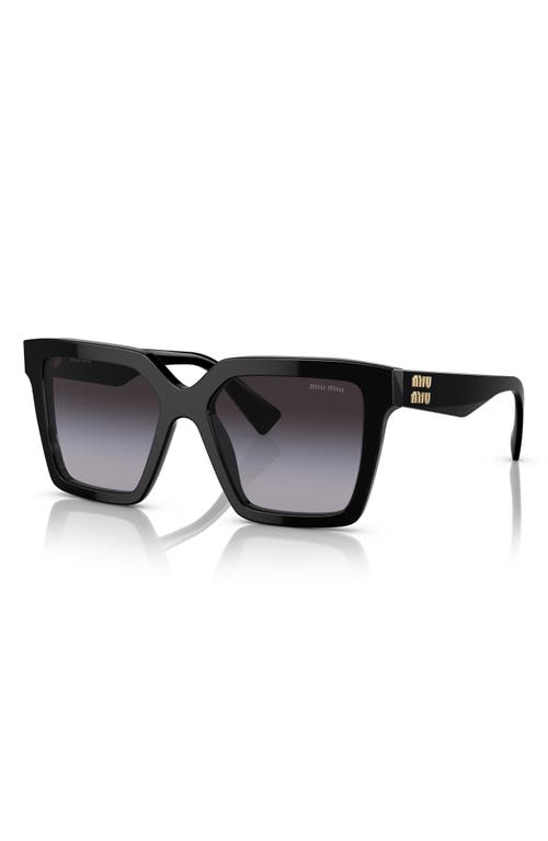 Shop Miu Miu 54mm Gradient Square Sunglasses In Black