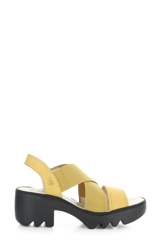 Shop Fly London Taji Platform Slingback Sandal In Bumblebee Cupido