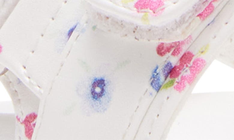 Shop Steve Madden Kids' Rhinestone Sandal In White Multi