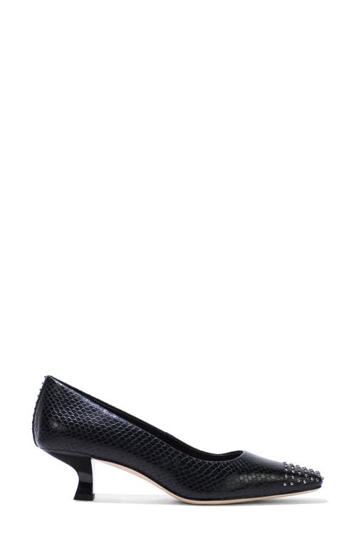 Donald Pliner Croc Embossed Pump In Black