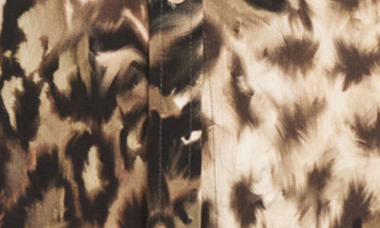 KAREN KANE KAREN KANE ANIMAL PRINT LONG SLEEVE SHIRTDRESS