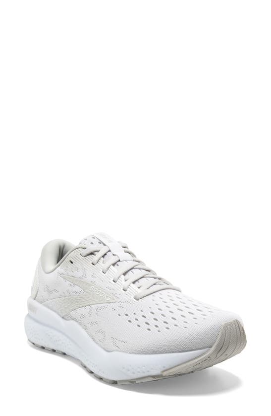 Shop Brooks Ghost 16 Running Shoe In White/ White/ Grey