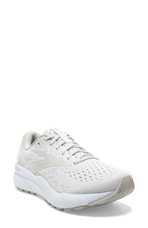 Shop Brooks Ghost 16 Running Shoe In White/white/grey