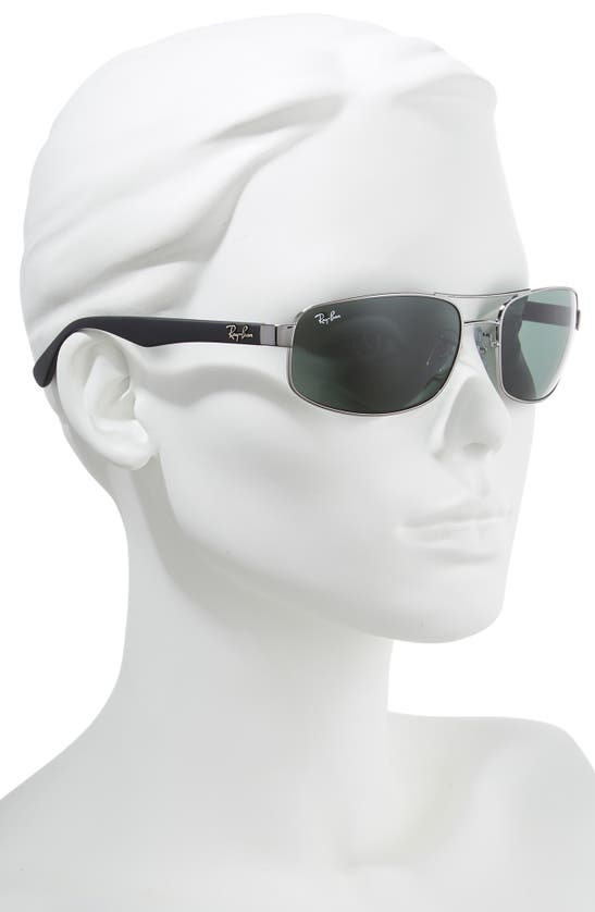 Ray Ban 61mm Square Sunglasses In Grey