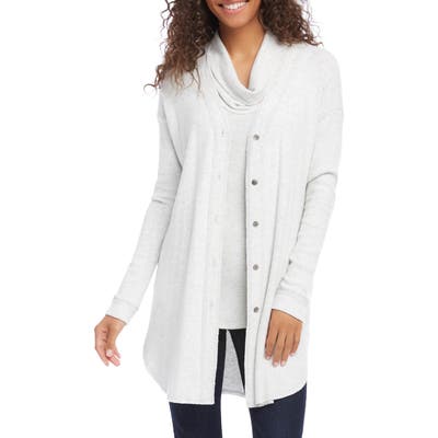 Karen Kane Long Cardigan, Grey