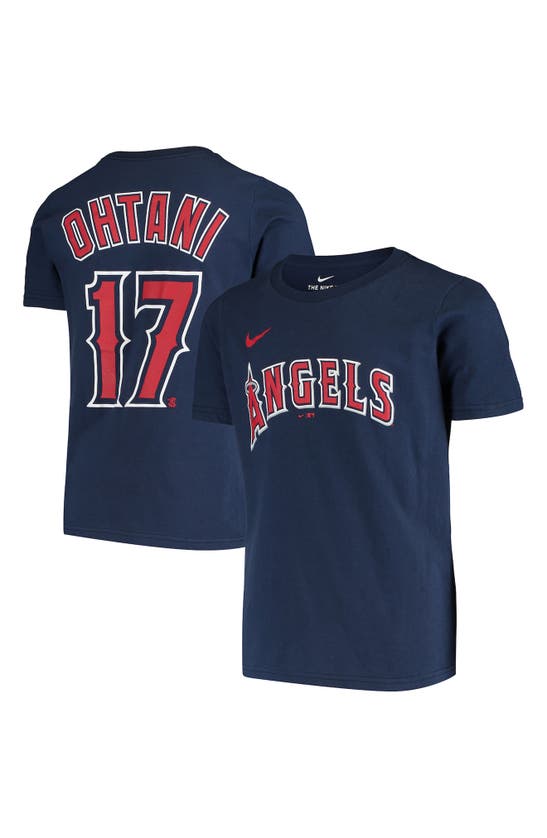 Shohei Ohtani Los Angeles Angels Nike Youth Name & Number T-Shirt - Red