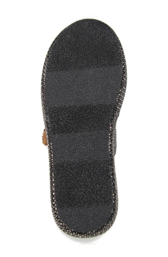 Gentle Souls By Kenneth Cole Theresa Platform Slide Sandal In Pewter Raffia