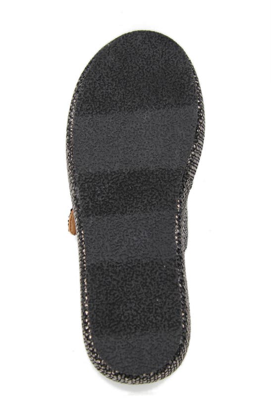 Shop Gentle Souls By Kenneth Cole Theresa Platform Slide Sandal In Pewter Raffia