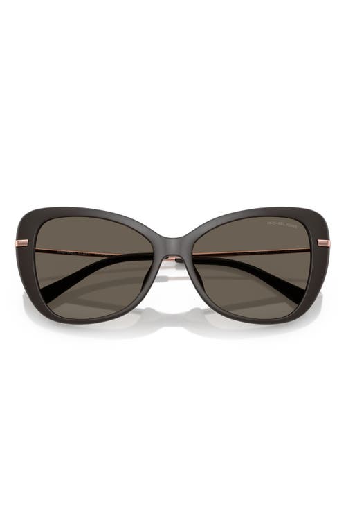 Michael Kors 56mm Butterfly Sunglasses In Grey
