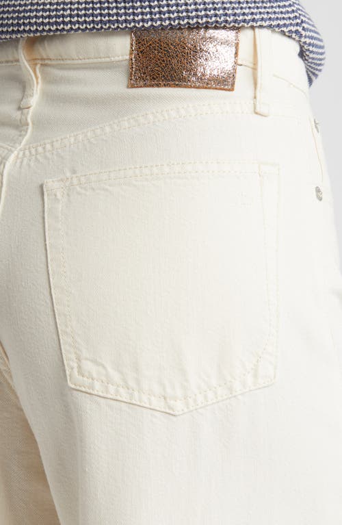 Rag & Bone Sofie Featherweight Wide Leg Jeans In Ecru