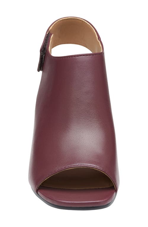 Johnston & Murphy Evelyn Slingback Sandal In Bordeaux Glove