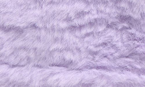 Shop Nordstrom Kids' Faux Fur Knit Fingerless Gloves In Purple Petal