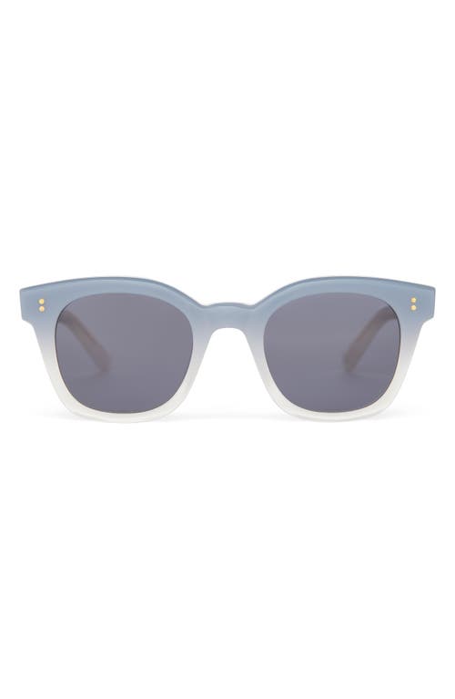 Shop Toms Rome 49mm Square Sunglasses In Chalky Blue Fade/dark Grey
