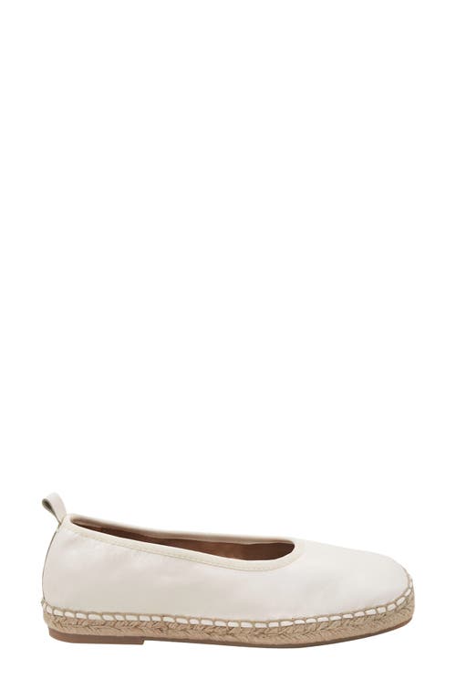 Andre Assous Geneva Leather Espadrille In Ivory