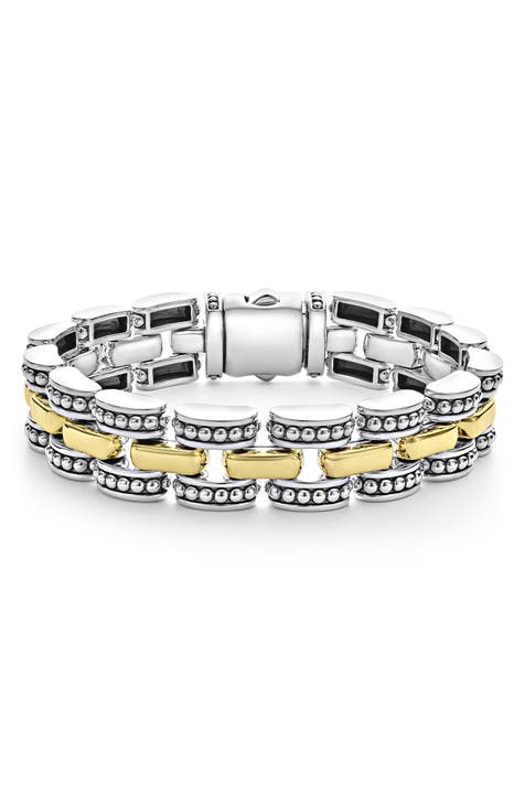 18K Yellow Gold Audrey Link Charm Bracelet