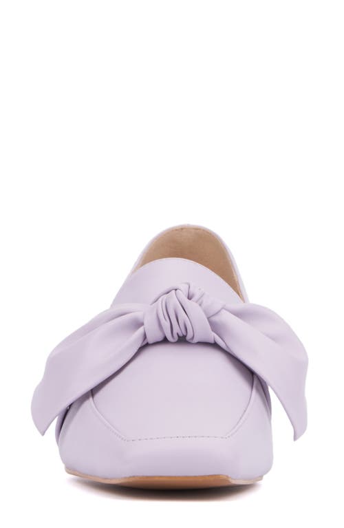 New York And Company Dominica Bow Loafer In Lilac