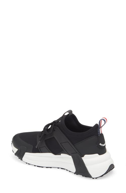 Moncler Lunarove Neoprene Low-top Sneakers In Black/black