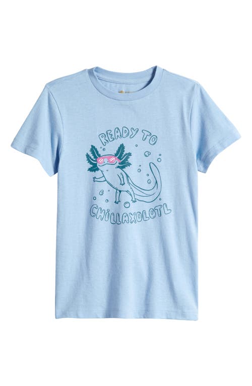 Shop Tucker + Tate Kids' Graphic T-shirt In Blue Placid Chillaxolotl