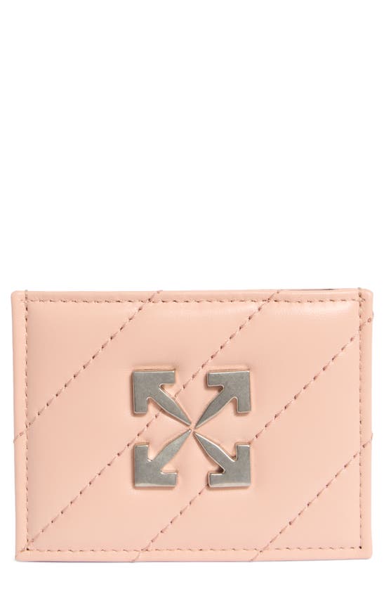 Shop Off-white Jitney Simple Leather Card Case In Pink