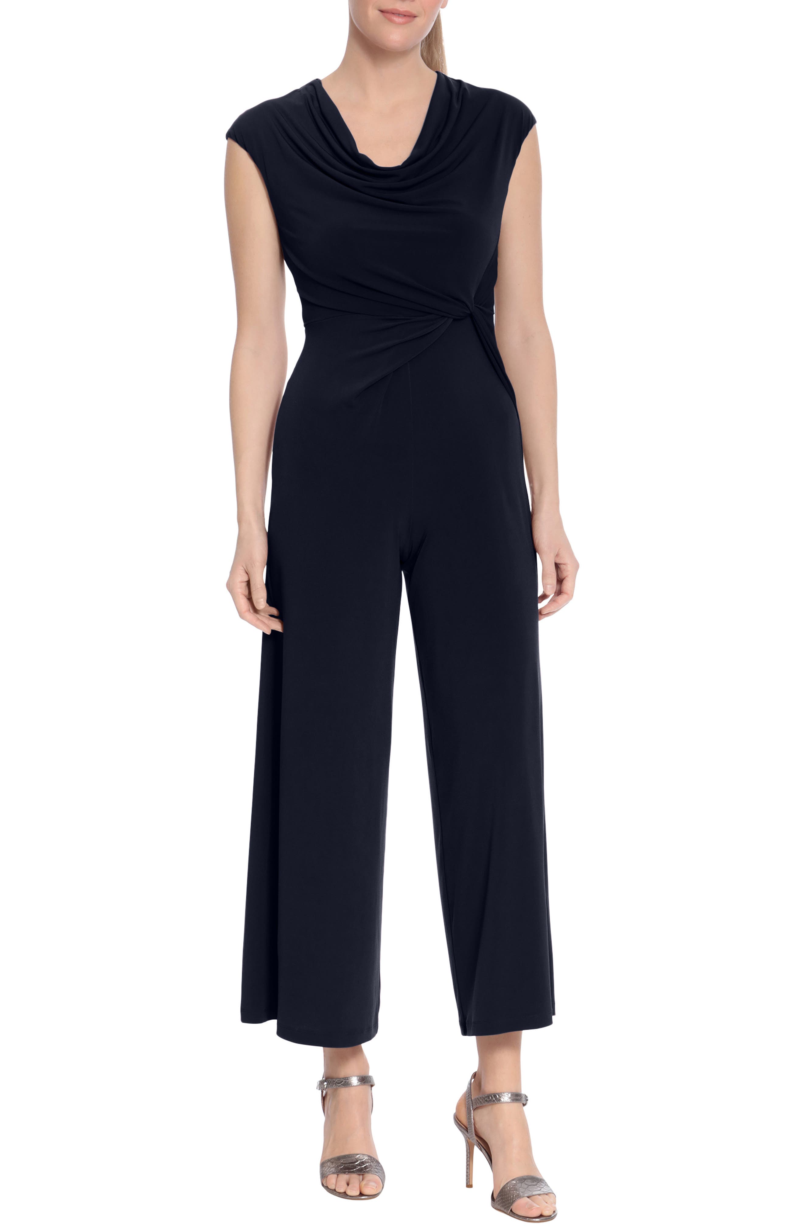 all black turtleneck jumpsuit