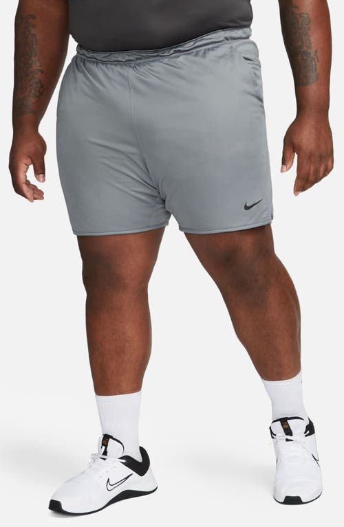Shop Nike Dri-fit 7-inch Brief Lined Versatile Shorts In Smoke Grey/black